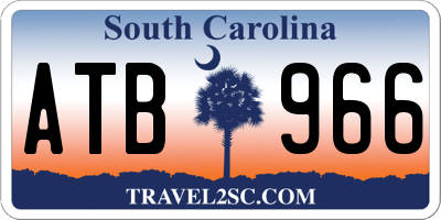 SC license plate ATB966