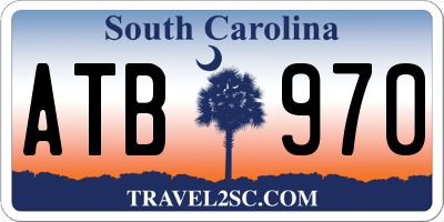 SC license plate ATB970