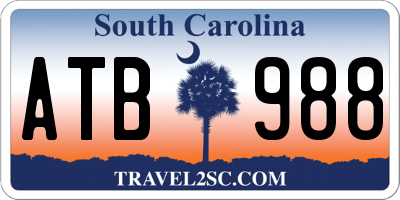 SC license plate ATB988