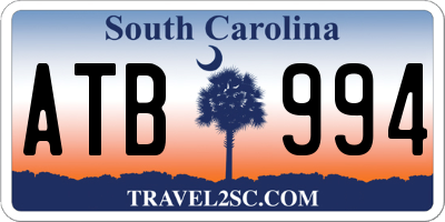 SC license plate ATB994