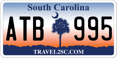 SC license plate ATB995