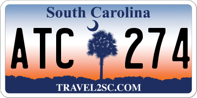 SC license plate ATC274
