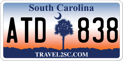 SC license plate ATD838
