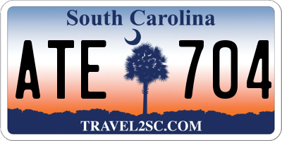 SC license plate ATE704