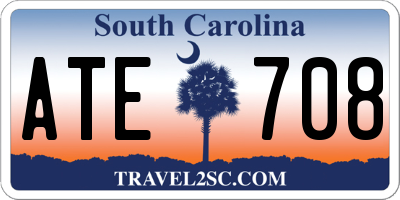 SC license plate ATE708