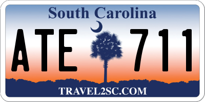 SC license plate ATE711