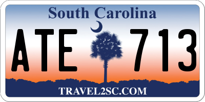 SC license plate ATE713