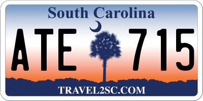 SC license plate ATE715