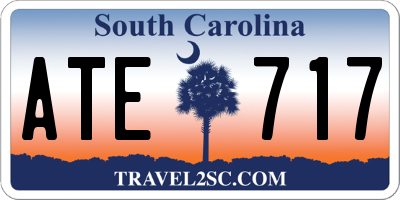 SC license plate ATE717