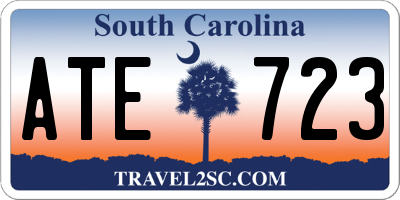 SC license plate ATE723