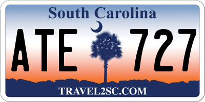 SC license plate ATE727