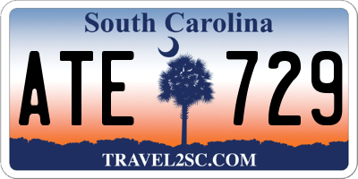 SC license plate ATE729