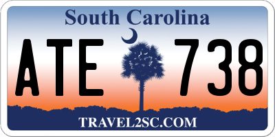 SC license plate ATE738