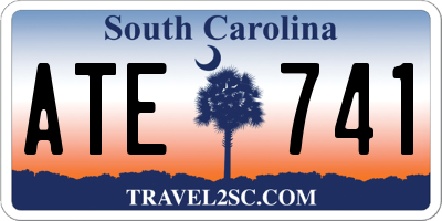 SC license plate ATE741