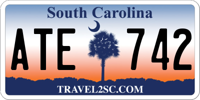 SC license plate ATE742