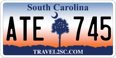 SC license plate ATE745