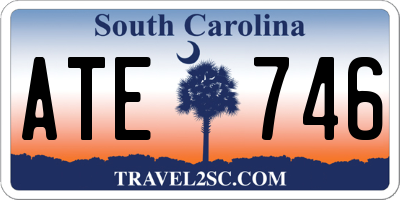 SC license plate ATE746