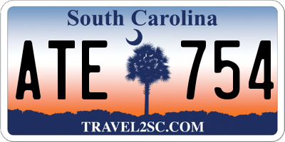 SC license plate ATE754