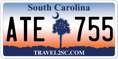 SC license plate ATE755