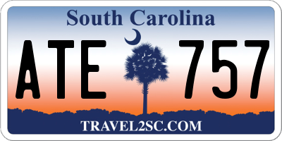 SC license plate ATE757