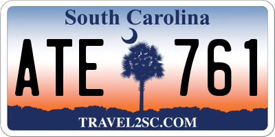 SC license plate ATE761