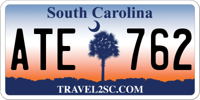 SC license plate ATE762