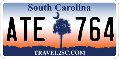 SC license plate ATE764