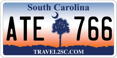 SC license plate ATE766