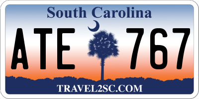 SC license plate ATE767