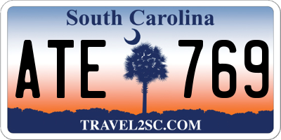SC license plate ATE769