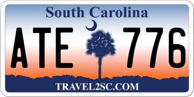 SC license plate ATE776