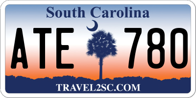 SC license plate ATE780