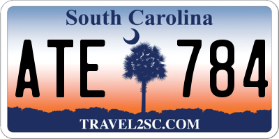 SC license plate ATE784