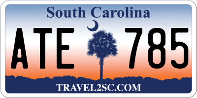 SC license plate ATE785