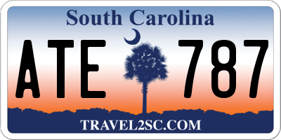 SC license plate ATE787