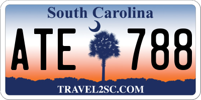 SC license plate ATE788