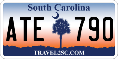 SC license plate ATE790