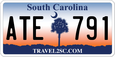 SC license plate ATE791