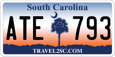 SC license plate ATE793