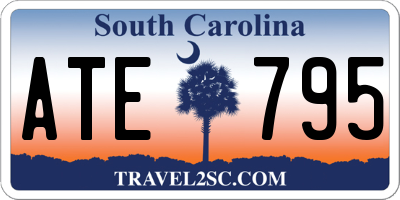 SC license plate ATE795
