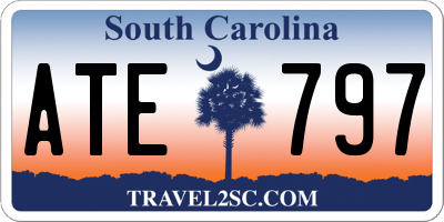 SC license plate ATE797