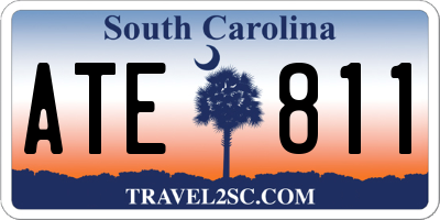 SC license plate ATE811