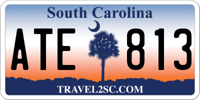 SC license plate ATE813