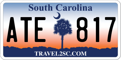 SC license plate ATE817