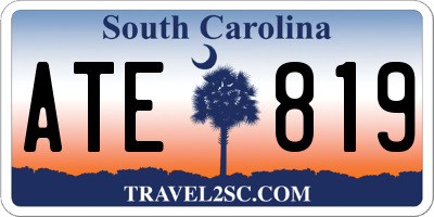 SC license plate ATE819