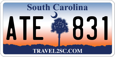 SC license plate ATE831