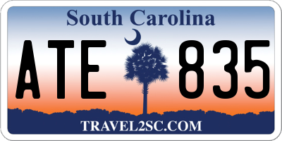 SC license plate ATE835