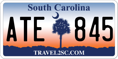 SC license plate ATE845