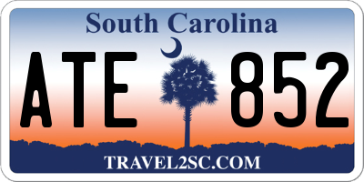 SC license plate ATE852
