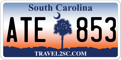 SC license plate ATE853